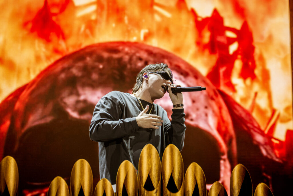 Kid Yugi landscape close up photo during his live performance