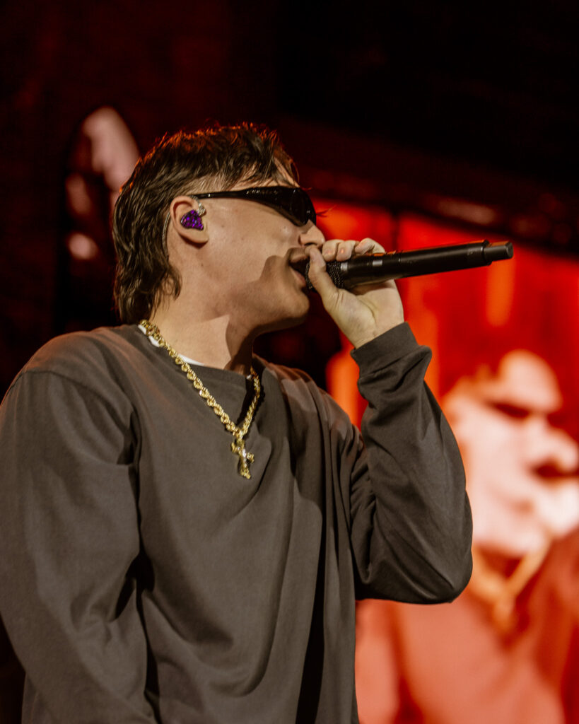 Kid Yugi close up portarit during his live performance